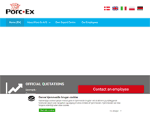 Tablet Screenshot of porc-ex.dk